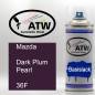 Preview: Mazda, Dark Plum Pearl, 36F: 400ml Sprühdose, von ATW Autoteile West.